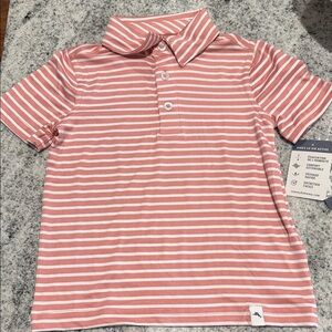 Tommy Bahama Kids Pink Striped Polo
